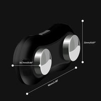 Schwarzer ergonomischer Handtrainer, doppelte Griffe, Maße: 48mm x 22mm, Fitnessgerät.
