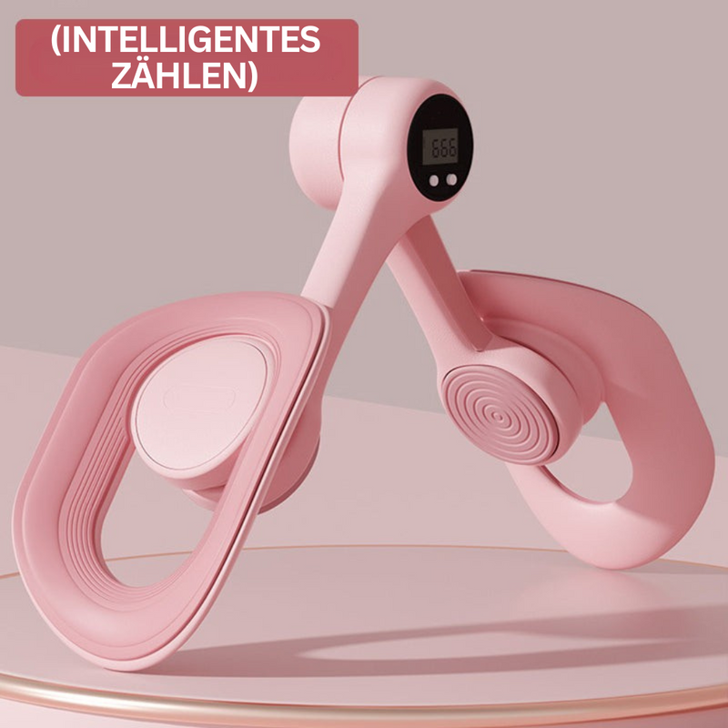 Rosa Fitnessgerät mit digitalem Zähler, FlexFit Pro, für Heimtraining, intelligentes Zählen.