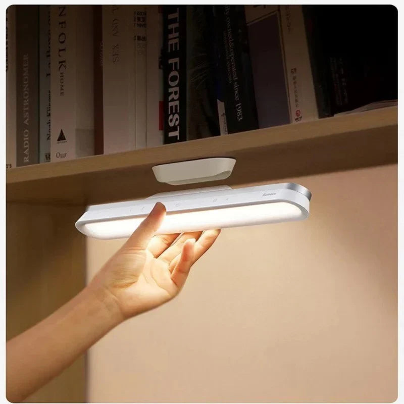 LED-Unterbauleuchte, dimmbar, weiß, für Bücherregal, kabellos, modernes Design.