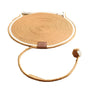 Katzenspielzeug Sisal Kratzmatte rund beige mit Ball, langlebig und kratzfest.