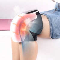 Elektrisches Knie-Heizkissen, weiß, Schmerztherapie, Wärmebehandlung, tragbar, ergonomisch.