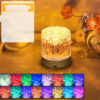 LED-Nachtlicht mit Farbwechsel, Kristall-Design, warmes Ambiente, ideal für Schlafzimmer.