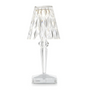 Kristall-Tischlampe, transparent, modernes Design, ideal für Wohnzimmer, Schlafzimmer, Dekoration.