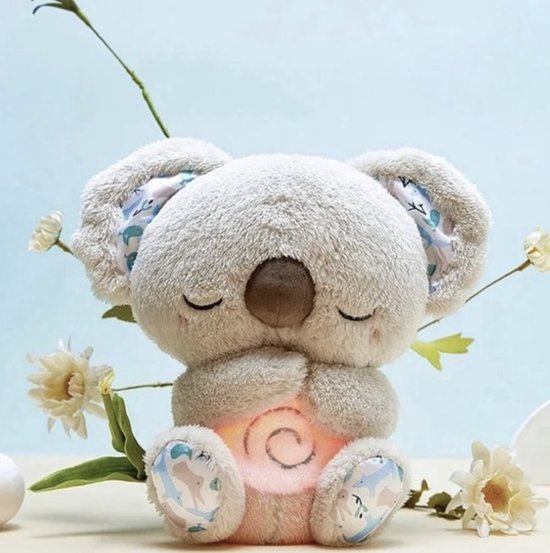 Plüsch-Koala-Nachtlicht, grau, weiches Spielzeug, Kinderzimmer-Dekoration, Geschenkidee