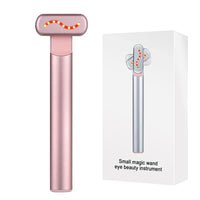 Rosa Augenmassagegerät, Anti-Aging, tragbar, glatte Haut, Faltenreduktion, Schönheitspflege.
