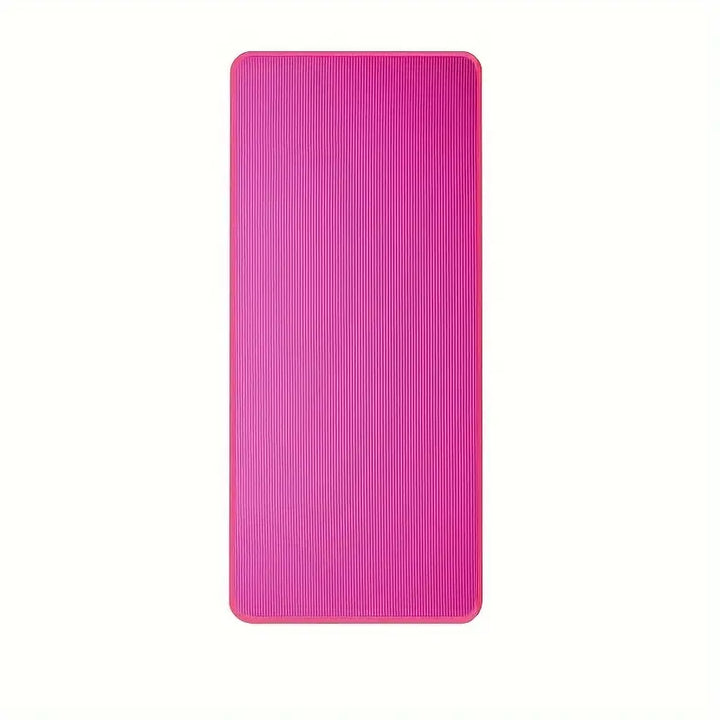 Rosa Yogamatte aus rutschfestem Material, ideal für Fitness und Yoga-Übungen.