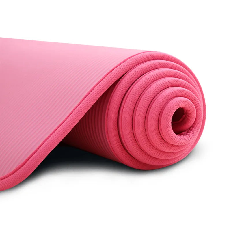 Rosa Yogamatte, rutschfest, aus TPE, ideal für Fitness und Pilates, umweltfreundlich.