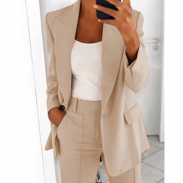 Trendiger Blazer- und Hosen-Set für Damen - Sanne