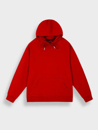 Roter Kapuzenpullover aus Baumwolle, Unisex, modisch, bequem, ideal für Freizeitkleidung.