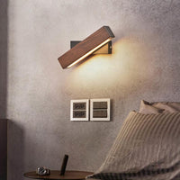 Holz-LED-Wandleuchte mit Drehfunktion - Twilight Pivot