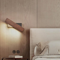Holz-LED-Wandleuchte mit Drehfunktion - Twilight Pivot