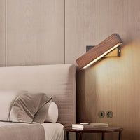 Holz-LED-Wandleuchte mit Drehfunktion - Twilight Pivot