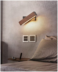 Holz-LED-Wandleuchte mit Drehfunktion - Twilight Pivot