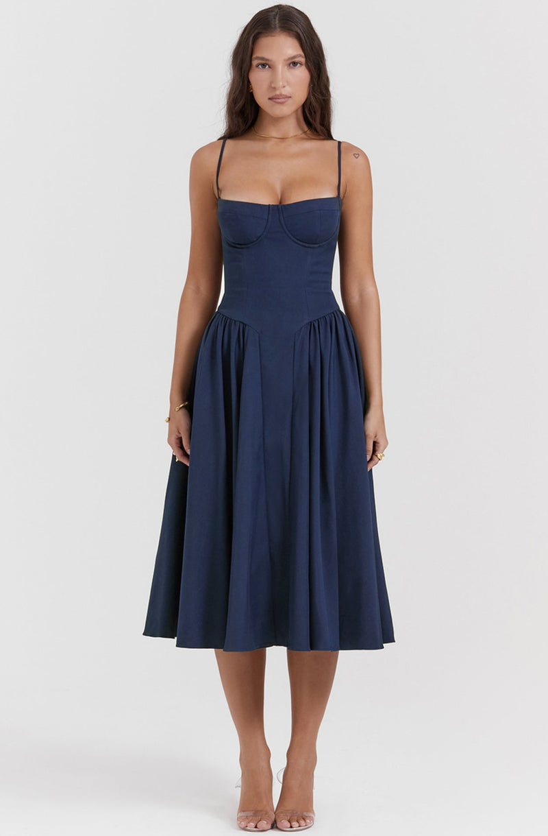 Sommerkleid mit Sweetheart-Ausschnitt – Elvira