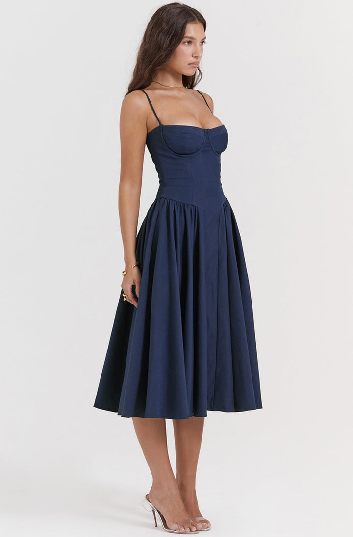 Sommerkleid mit Sweetheart-Ausschnitt – Elvira