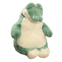 Grünes Krokodil Kuscheltier, Plüschtier, schwer, beruhigend, für Kinder, Geschenkidee.