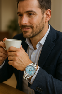Luxus Herren Automatikuhr – Edelstahl, selbstaufziehend, Kalenderfunktion – Stil für jede Gelegenheit